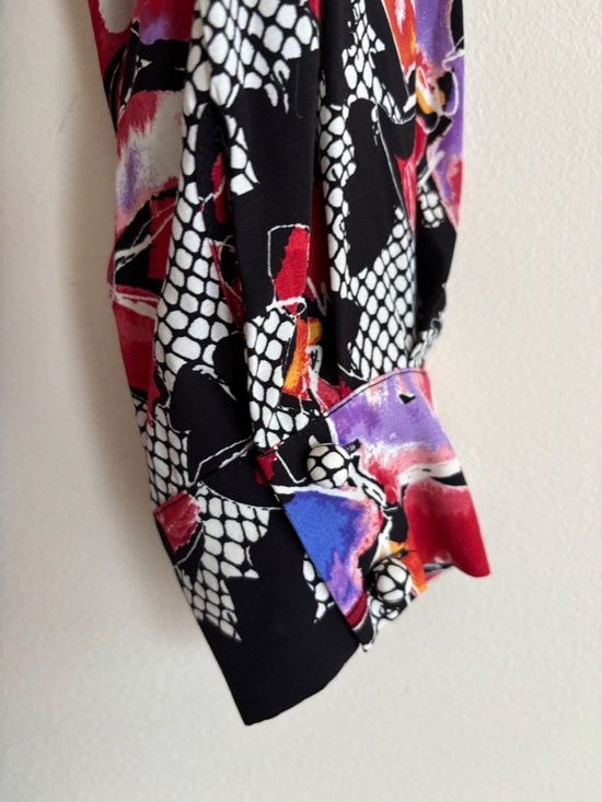 Diane von Furstenberg Odette Floral Tori Midi Wrap Dress Large Designer Spring - Picture 7 of 9